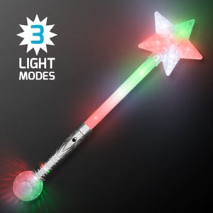 21” Multi-Color LED Light Up Star Wand