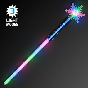 Light Up Snowflake Magic LED Saber