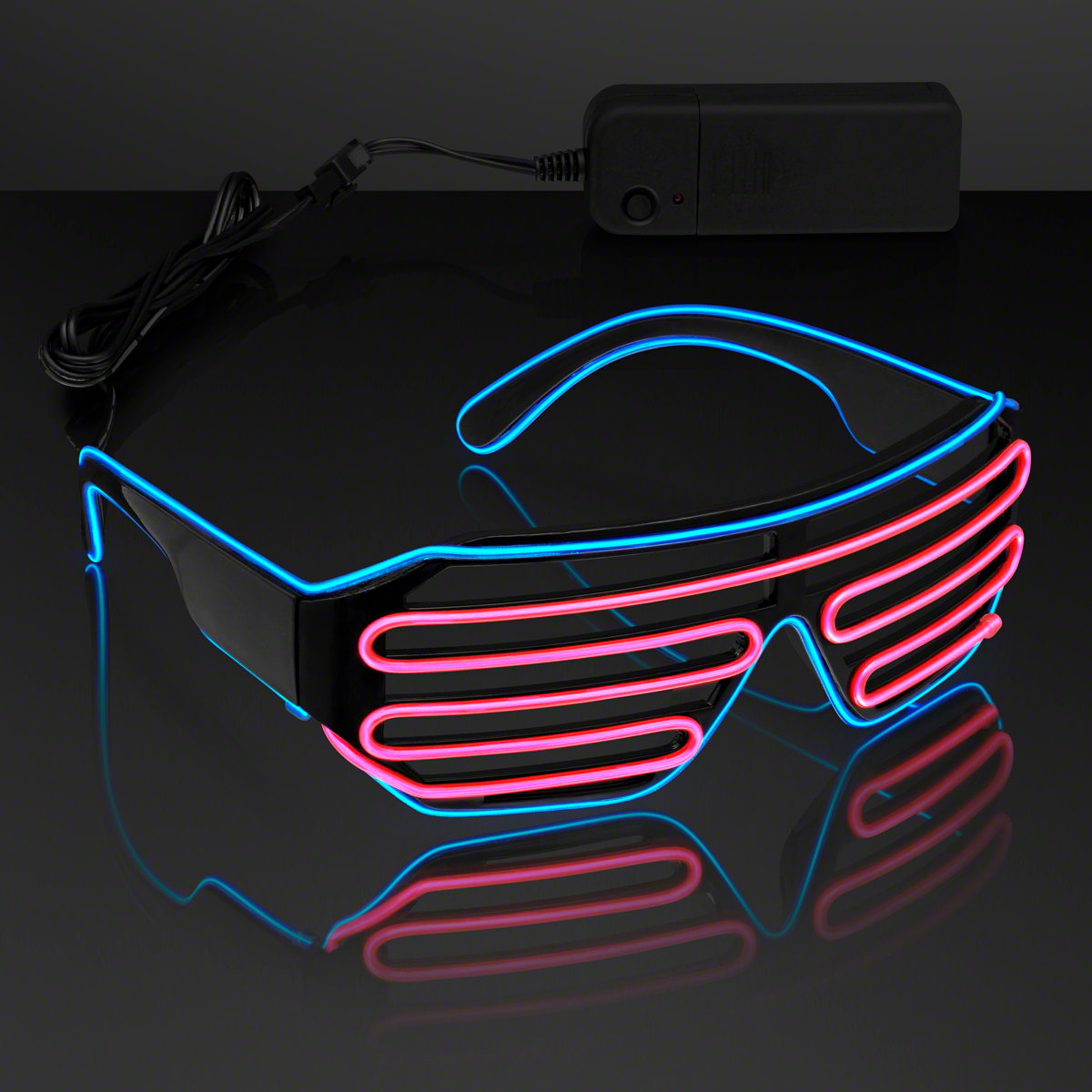 12/pk Flashing Lensless Assorted Unicorn Glasses LED SunGlasses Rave Party Wear 