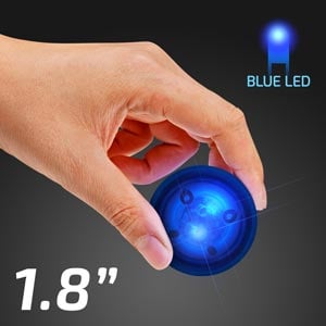 Hand model displaying Blue Light Up Impact Activated LED Ball