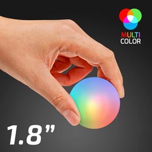 Hand Model displaying Multicolor Light Up Impact Activated LED Ball