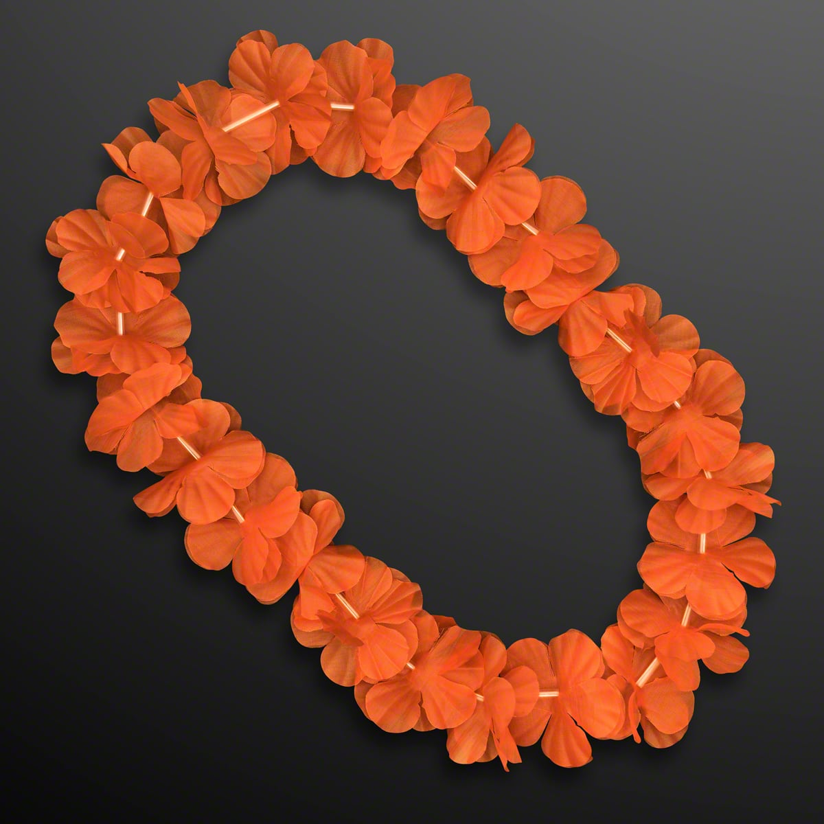 Orange Flower Lei Necklace