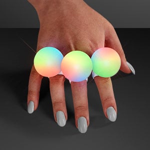 Multicolor LED Light Up Deco Ball Ring