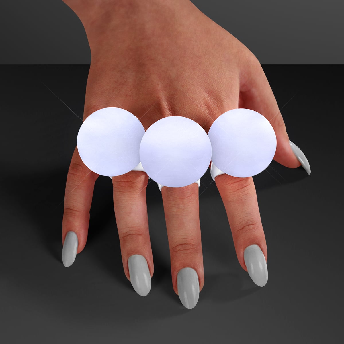 White LED Deco Ball Ring