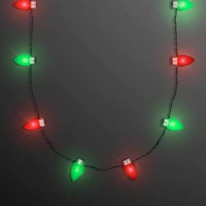 Christmas Bulb Light Up Necklace