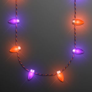 1” Blinky Bulbs Halloween Jewelry Light Necklace