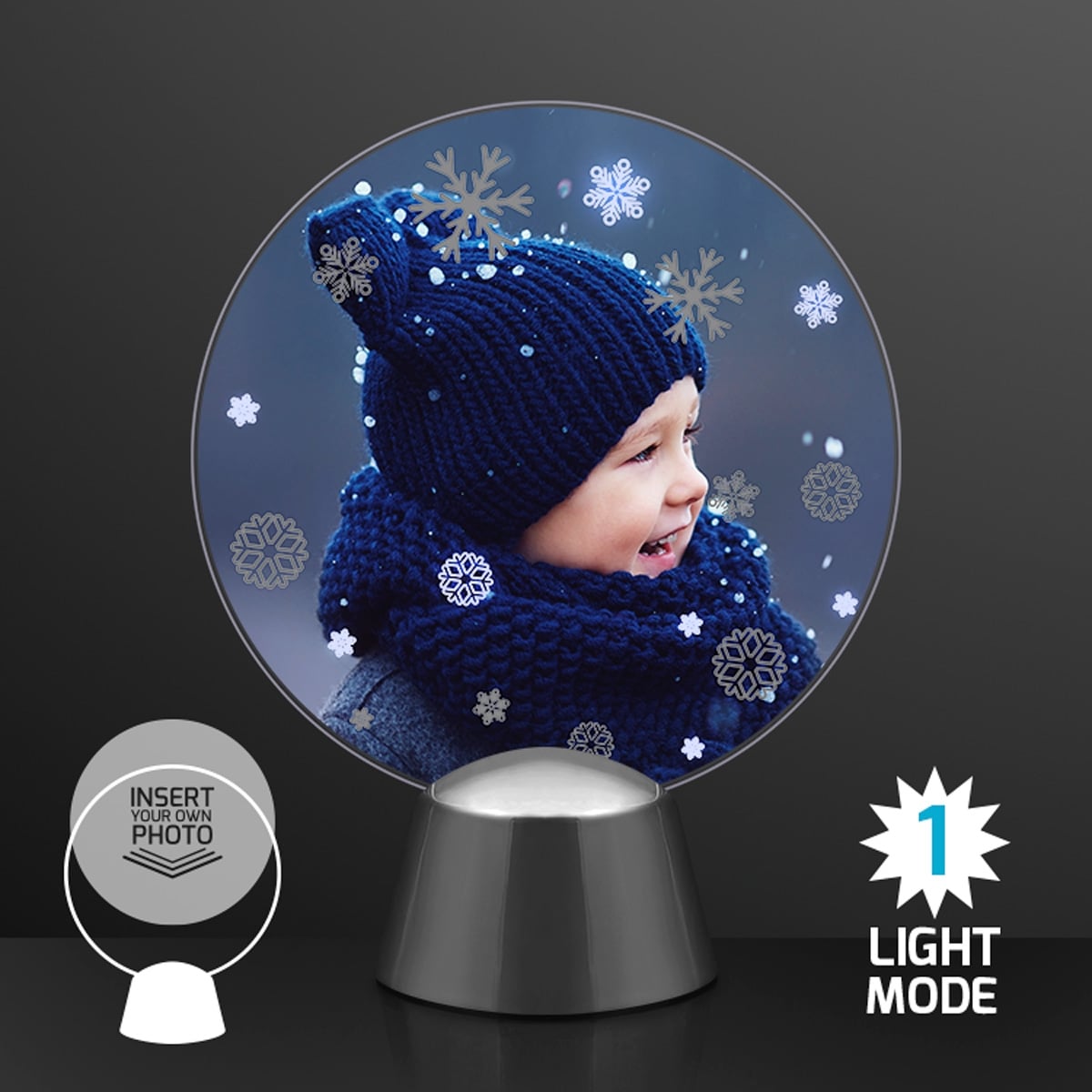 Light Up Snow Globe LED Picture Frame