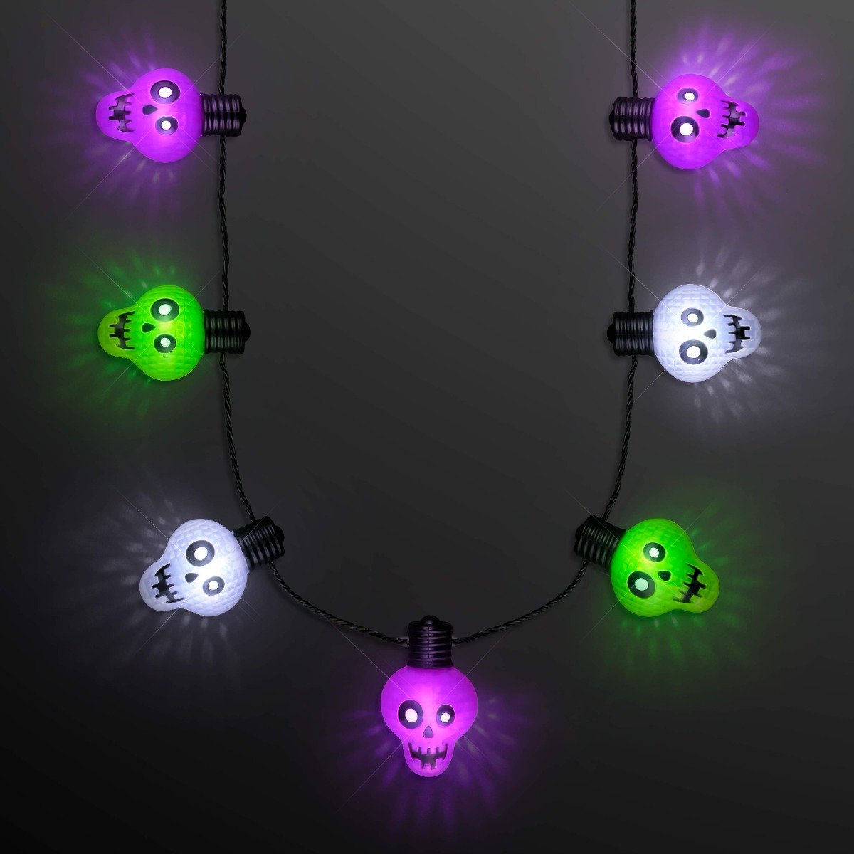 Zombie Skulls String Lights Necklace