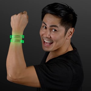 LED Green Glow Band Bracelet