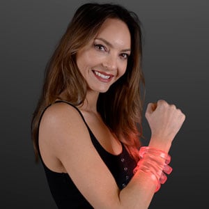 LED Red Glow Band Bracelet