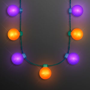 Halloween Light Globes Party Necklace