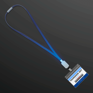 Blue LED Supernova Light Up Lanyard