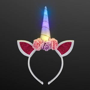 Color Changing LED Unicorn Horn Headband