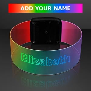 Personalized Laser Etched Multicolor LED Bracelets - SHIPS SEPARATELY IN 5 BUS. DAYS*