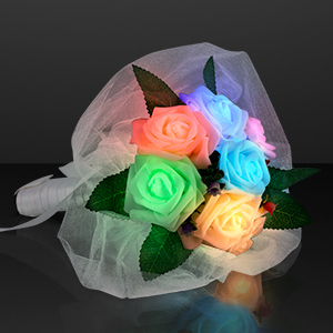 Light Up Color Change Wedding Bouquet
