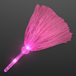 Pink LED Light Up Pom Poms