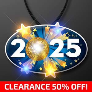 CLEARANCE: 2025 Blinky Body Light Necklace - All Sales Final!