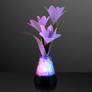 USB Light Up Fiber Optic Flower Centerpiece