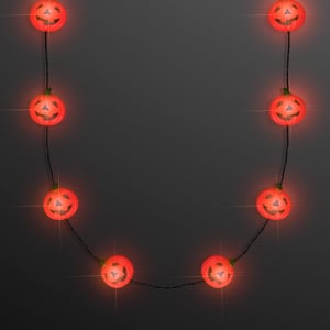 Assorted Halloween Light Up Flashing Body Light Charm Necklaces