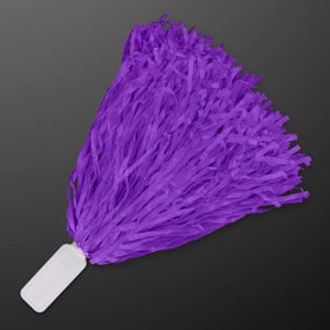 Economy Purple Pom Poms (NON-Light Up)