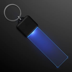 Blue Light Up LED Keychain