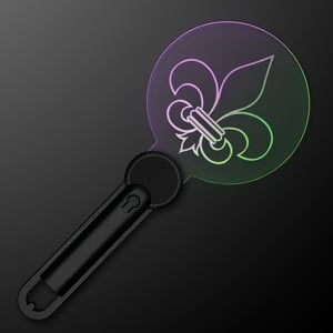 Light Up Fleur de Lis Mardi Gras LED Wand