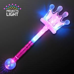 17.2” Light Up Toy Crown LED Wand