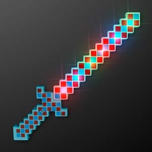 Light Up Mini Pixel Swords 15.6"