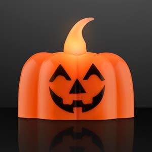 Pumpkin Lights LED Tea Light Candle