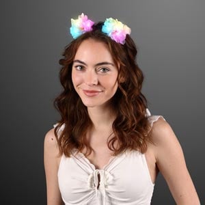 Flower Ears Color Change LED Headband