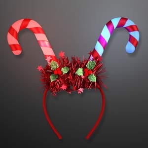 Blinky Candy Cane Headband
