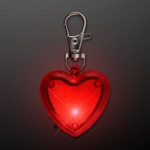 Blinking Heart Dog Light and Keychain