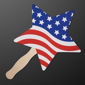 American Flag Star Hand Fan (NON-Light Up)