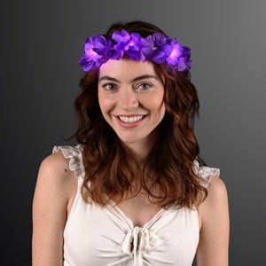 Purple LED Value Flower Crowns