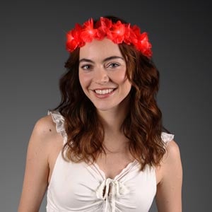 Red LED Value Flower Crowns