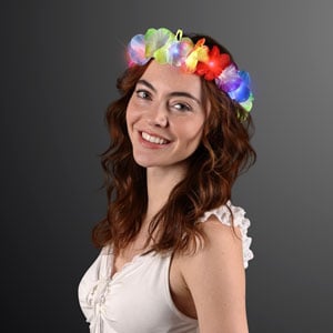 Light Up Rainbow Flower Headband