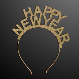 Gold Happy New Year Headbands