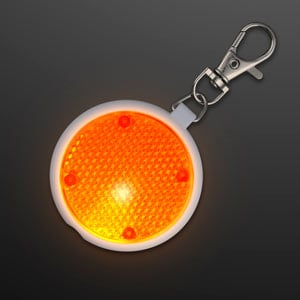Orange Safety Blinkers, Keychain Flashlight