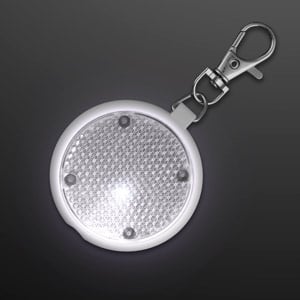 White Safety Blinkers, Keychain Flashlight