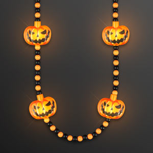 LED Jack O' Lantern Halloween Beads