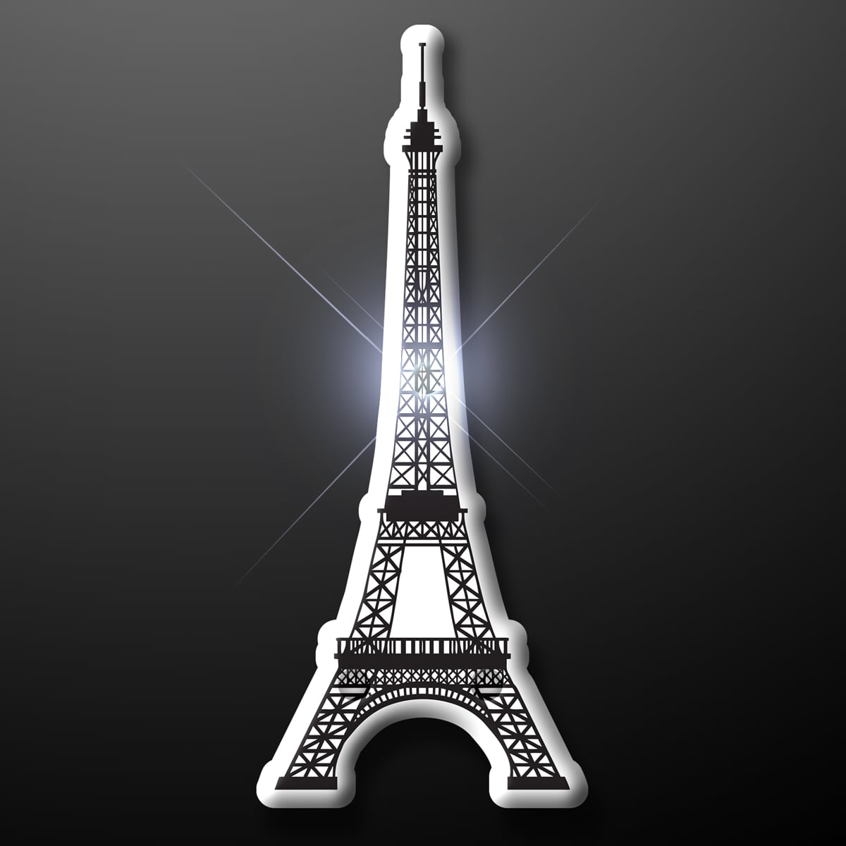 Light Up Eiffel Tower Flashing Pin
