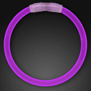 Female displaying Purple Glow Bracelets