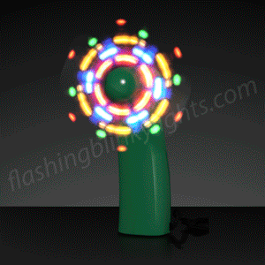 Light Up White Mini LED Fan