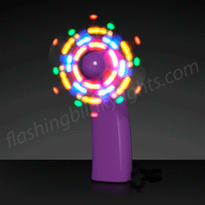 Light Up Black Mini LED Fan