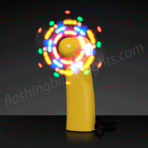 Light Up Black Mini LED Fan