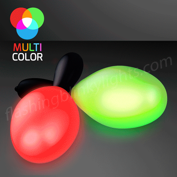 1X LED intermitente Multi Color Maracas Luz Neon sensorial Nuevo Juguete agitación 
