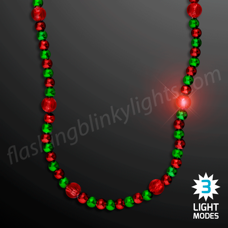 Led Patriotic Jumbo Light Up Necklace Independence Day Beads - Temu