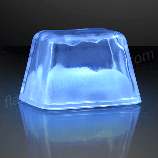 LED Light Up Flashing Ice Cube RED/BLUE/GREEN 