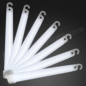 White Light Up Glow Sticks