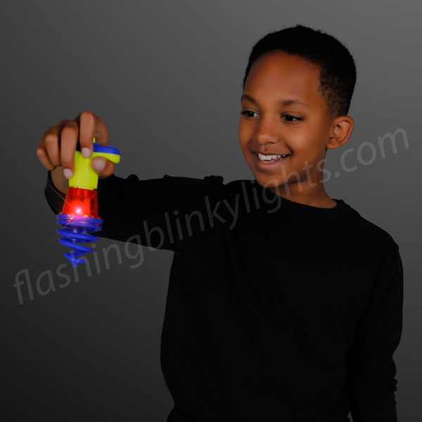 Bag Stuffers Light Up Bouncing Spinning Tops For Kids Great Party Favors 